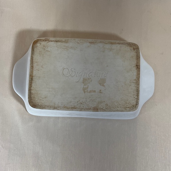 Signature White Ceramic Rectangular Bakeware - Picture 2 of 16